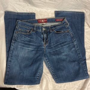 Lucky Brand Sofia Boot blue jeans